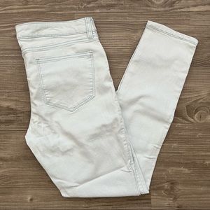 White Light Blue Slim Denim Jeans